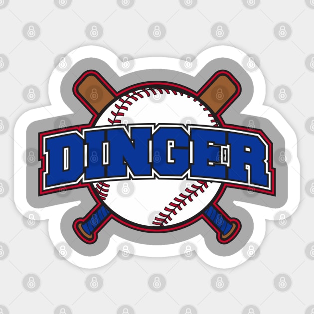 Dinger Sticker by DavesTees